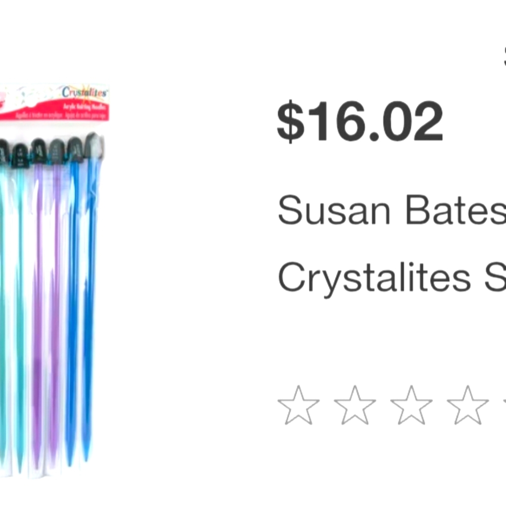 Set of Susan Bates Knitting Needles